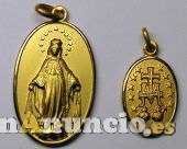 Medallas milagrosa en oro y plata